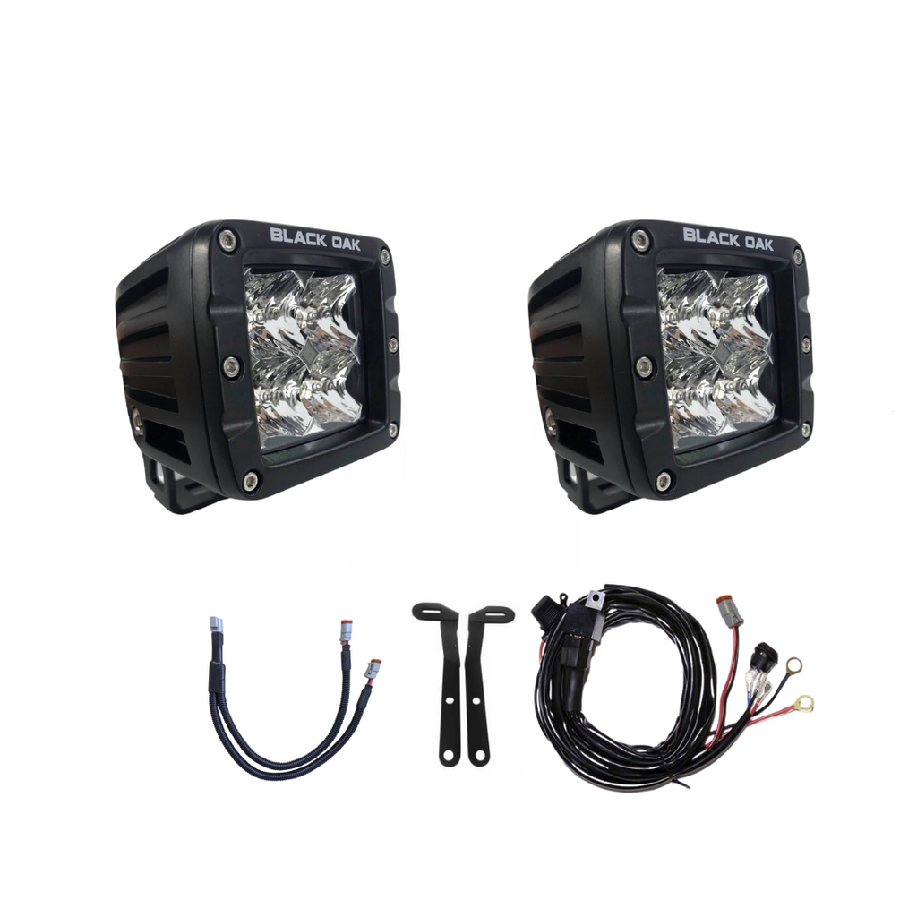 07-13) Toyota Tundra - Ditch Light Pod Kit Black Oak LED 07-13) Toyota Tundra - Ditch Light Pod Kit Black Oak LED