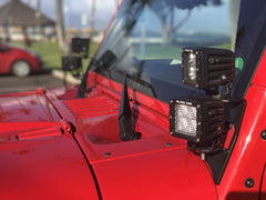 (07-17) Jeep JK Wrangler - Lower Windshield Kit - 4 Pods