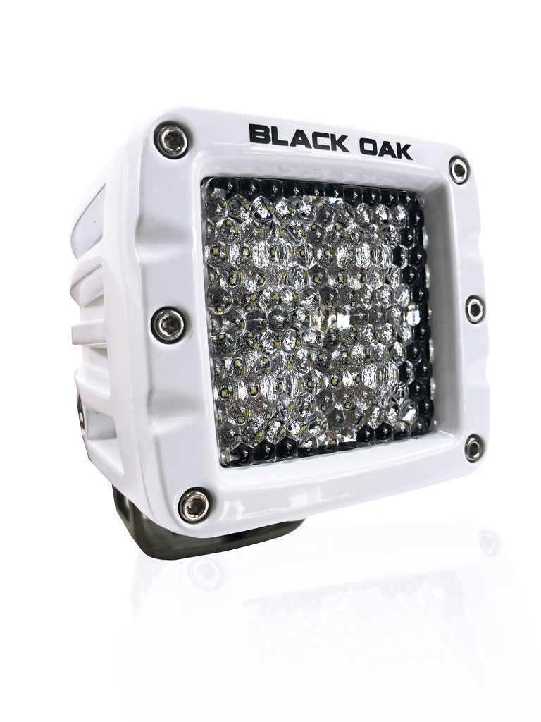 New - 2 Inch Marine Diffused LED Pod Light: Black Oak LED Pro Series 2.0: 10w Cree XM-L2 LEDs!