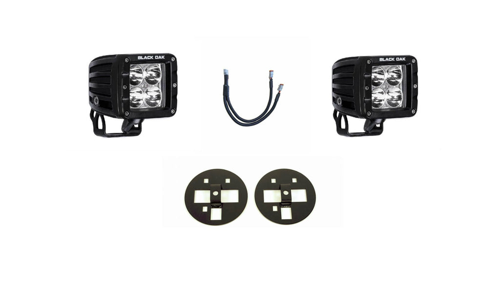 LED Fog Light Pod Mount Brackets + Plug & Play Wire For 2006-2014 Ford F150 | Lower Bumper Kit LED Fog Light Pod Mount Brackets + Plug & Play Wire For 2006-2014 Ford F150 | Lower Bumper Kit