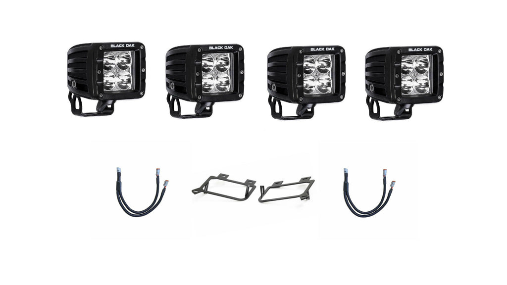 11-14) Chevy Silverado 2500/3500 - Fog Light Pod Kit Black Oak LED 11-14) Chevy Silverado 2500/3500 - Fog Light Pod Kit Black Oak LED